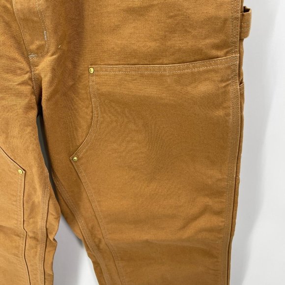 Carhartt Relaxed Fit Brown Double Knee Carpenter Pants Mens 40x32 - Picture 5 of 11